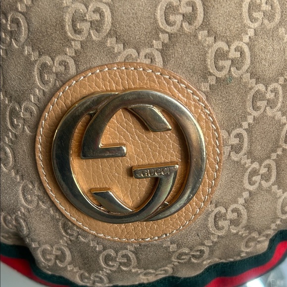 Gucci Vintage Y2K Tan and Brown Shoulder Bag - Picture 2 of 13